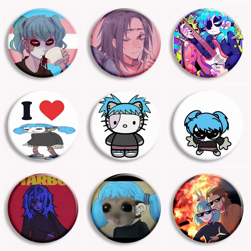 Gaming Console Buttons - Game petualangan horor tombol Anime wajah